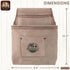 Graintex SS2049 2 Pocket Nail & Tool Pouch Beige Color Suede Leather for Constructors, Electricians, Plumbers, Handymen...