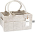 Parker Baby Diaper Caddy - Nursery Storage Bin and Car Organizer for Diapers and Baby Wipes (White, Regular)...