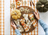 Mud Pie Harvest Check Napkin Set, Orange, 18" x 18"...