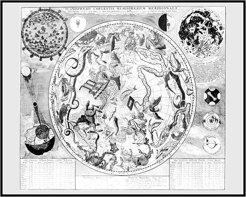 Posterizer 1 pcs-The Northern Hemisphere-Celestial Maps-Astrology & Zodiac Art-Astronomy & Celestial Art-Gift for Steampunk and Astrology Lovers- ...