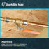 SharkBite Max 1/2 Inch Ball Valve, Push to Connect Brass Plumbing Fitting, Water Shut Off, PEX Pipe, Copper, CPVC, PE-RT, HDPE, UR22222A...