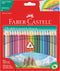 Faber-Castell Grip Colored EcoPencils - 24 Pack Colored Pencils, Pre-Sharpened...