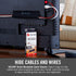 VELCRO Brand VEL-30797-USA Mountable Cable Sleeve | Cord Management Mounts on Walls, Desk or Entertainment Center | Removable Adhesive is Damage F...