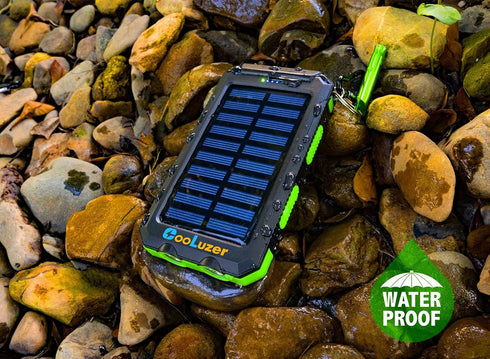 Solar Charger Power Bank 36800mah,18W PD 5V*3.1A Fast Charging,QC3.0 Portable Charger Solar Power Bank,IP67 Waterproof Camping Gear Accessory (Gre...