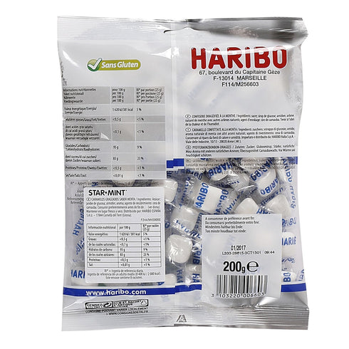 Haribo Starmint Fraîcheur Menthe Intense 200g...