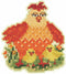 Mill Hill Mama Hen Beaded Counted Cross Stitch Ornament Kit 2024 Spring Bouquet MH182411...