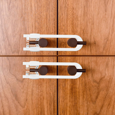 Cabinet Locks Child Safety, Sliding Baby Proofing Safety Locks for Cabinets, 4 Packs U Shaped Childproof Cabinet Latch for Kitchen Bathroom Knobs,...