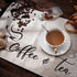 CRASPIRE Coffee Bar Mat 2pcs Coffee Maker Mat for Coffee Machine, 20”X 14” Burlap Placemat with Fabric Backing Coffee Mat Coffee Bar Accessories f...