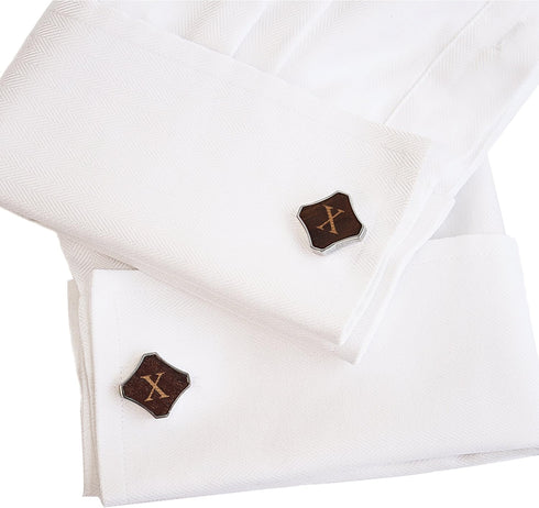 Cathy's Concepts Personalized Redwood Stainless Steel Cuff Links, Letter X...