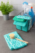 DII Cleaning Collection Multi-Purpose Microfiber, Teal Lattice, Dishtowel Set...
