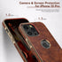 LOHASIC for iPhone 13 Pro Case, Vintage Leather Slim Luxury PU Soft Flexible Bumper Non-Slip Grip Shockproof Anti-Scratch Full Protective Cover Ph...