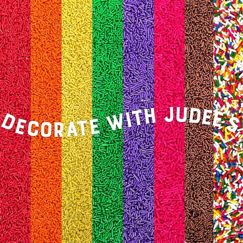 Judee's Gluten Free Pink Sprinkles 4 oz - Gluten-Free and Nut-Free - Brighten Up Your Baked Goods - Great for Cookie and Cake Decoration - Use for...
