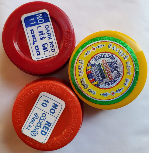 Gopuram Haldi Sindoor 30 GM Pack (3 x 10 GM Tin)...