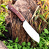 Nessmuk Knife Bushcraft Knives 9 Inches Hunting Fixed Blade Knife, Full Tang Bowie Knife, Outdoor Survival Skinning knife, Camping knife, Hunting ...