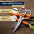 Heavy Duty Kitchen Scissors - Multipurpose Forged Stainless Steel Scissors for Meat, Chicken, Fish, and Herbs - 8.25 Inch Kitchen Shears that Come...