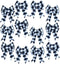 Iconikal Black Gingham Decorative Bows, 5 x 7 inches (White Buffalo Plaid) 12-Pack...