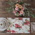 Tache Spring Placemats Floral Sweet Red Roses Birds Placemat - Shabby Chic Vintage Tapestry Kitchen Dining Dinner Linens Floral Table Mat - Set of...