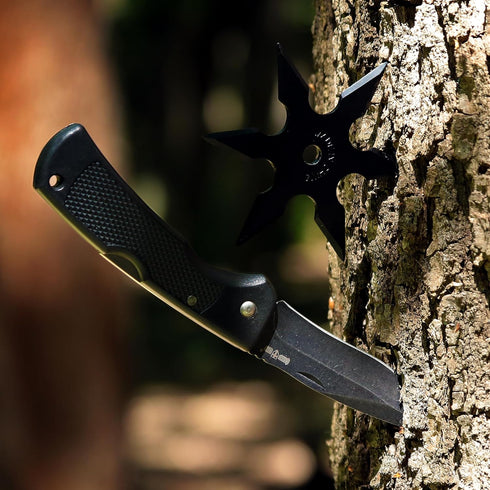 Pocket Knife - Folding Stainless Steel Blade - EDC Tactical Pocket Knifes with Plastic Handle Back-lock - Urban Tourist Knofe Knives - Best for Ca...