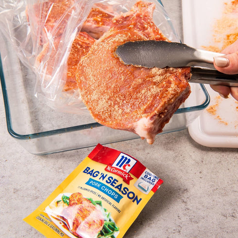 McCormick Bag 'n Season Pork Chops Cooking Bag & Seasoning Mix, 1.06 oz (Pack of 6)...