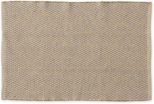 DII Woven Recycled Yarn Rag Rug Collection Miniature Diamonds, 2x3', Stone...