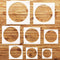 8PCS Large Circle Stencil, Large to Small Different Sizes Circle Templates for Painting?Circle Template for Drafting for Office and School Art Cra...