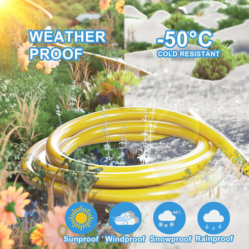 HUANCHAIN 12/3 Gauge Heavy Duty Outdoor Extension Cord 6 ft Waterproof with lighted end, Flexible Cold-Resistant 3 Prong Electric Cord Outside, 15...