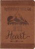 Wherever You Go, Go With All Your Heart Artisan Journal (Vegan Leather Notebook)...