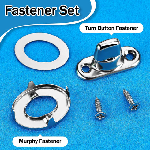 20 Sets Marine Grade Twist Lock Fasteners Turn Button Eyelet and Stud, Mounting Screws for Canvas Marine Fastener Turn Buttons...
