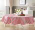 Newbridge 60 x 84 Inch Oval Vinyl Tablecloth with Flannel Backing, Bistro Tavern Check, Café Checkered Indoor Outdoor Vinyl Table Cover for Picnic...