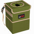 EPAuto Waterproof Car Trash Can with Lid and Storage Pockets, 2.5 Gallon Leakproof, Green...