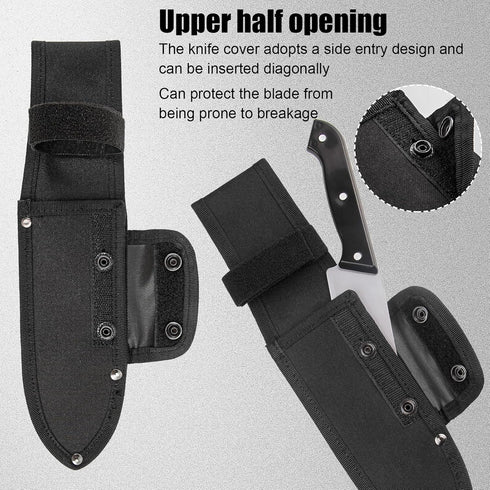 Universal Knife Sheath,Oxford Chef Knife Sheaths for Fixed Blade Knives, Knife Scabbard Cover, Shop Knife Sheath Knives Sleeves Case Edge Guards B...