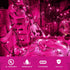 Purple Halloween Lights Outdoor,50 Count Incandescent Bulb Waterproof Fairy Lights?13FT UL Certified Mini String Lights for Holiday Decorations, C...