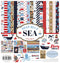Carta Bella Paper Company Deep Sea Collection Kit paper, red, navy, blue, white 12-x-12-Inch...