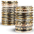 NiArt 80g Gold Foil Washi Tape Set, Random Patterned Slim Decorative Masking Tapes for Bullet Journals, Scrapbooking, DIY Crafts, Party Decor - Wi...