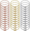 Hicarer 24 Pieces Bracelet Chains Bulk with OT Toggle Clasp Alloy Link Chains DIY Jewelry Making Bracelets for Women DIY Jewelry Crafts Supplies(G...