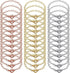 Hicarer 24 Pieces Bracelet Chains Bulk with OT Toggle Clasp Alloy Link Chains DIY Jewelry Making Bracelets for Women DIY Jewelry Crafts Supplies(G...