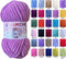 Orchid Soft Velvet Yarn Chenille Yarn for Crocheting Super Bulky 100g (3.53 Oz), (75.4 yds) Baby Blanket Yarn for Knitting Amigurumi Yarn Fancy Ya...