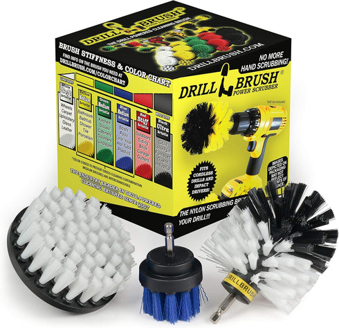Drillbrush Pet Hair Remover Brush - Lint Roller Brush Alternative – Car Carpet Pet Hair Lifter and Lint Remover - Dog Brush/Cat Brush Drill Attach...