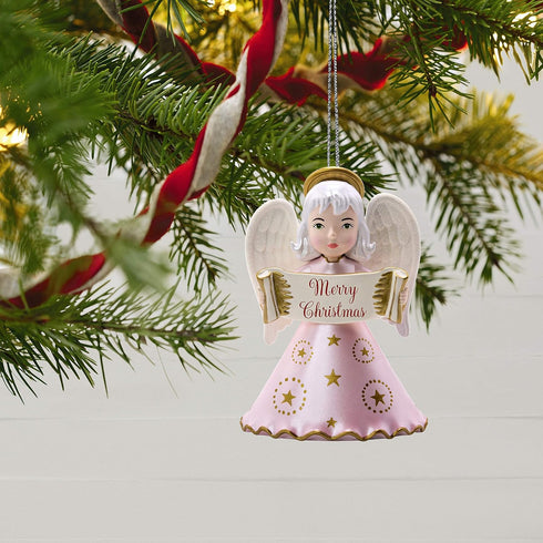 Hallmark Keepsake Ornament 2019 Year Dated Heirloom Angels Merry Christmas...