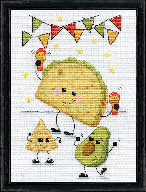 Design Works Crafts Taco Time Counted Cross Stitch Kit...
