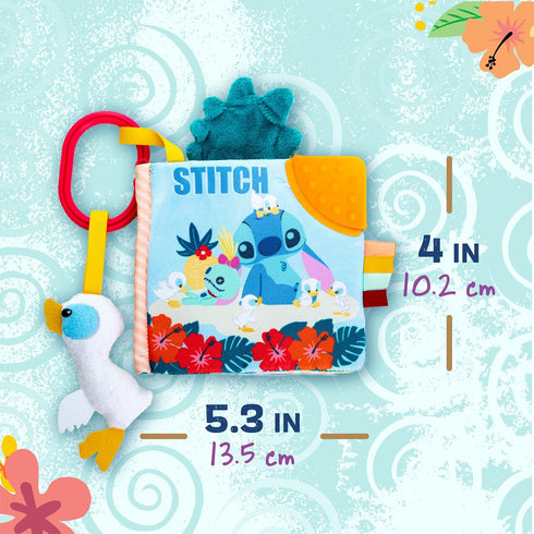 KIDS PREFERRED Disney Baby Lilo & Stitch Soft Book: Stitch ON-The-GO Soft Book, Blue Medium...