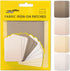ZEFFFKA Premium Quality Fabric Iron-on Patches Inside & Outside Strongest Glue 100% Cotton Shades of Brown Beige Khaki Repair Decorating Kit 12 Pi...