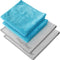 MagicFiber Glass & Window Cleaning Cloth (4-Pack, 13x13) Ultra-Soft, Reusable, Absorbent & Lint-Free Rags - Towels for Dusting, Glasses, Windows, ...