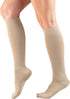 Truform Compression Socks, 15-20 mmHg, Women's Dress Socks, Knee High Over Calf Length, Tan Rib Knit, Medium...