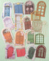 JOYCHOIC Aesthetic Scrapbook Paper, 90Pcs Vintage Garden Door Junk Journal Journaling Scrapbooking Supplies, Materials Bullet Kit Art Album Planne...