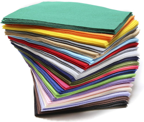 | Felt Fabric Sheets | 9" x 12" Inch | 5 Pieces | 1.5mm Thick | DIY Arts & Crafts, Patchwork Sewing, Felt Paper (Black)...