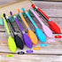 7Pack Kitchen Tongs,7 Inch Small Silicone Tongs with Stainless Steel Silicon Handles and Nylon Tips,Heat Resistant Non-Stick Cooking Tongs,Mini Lo...