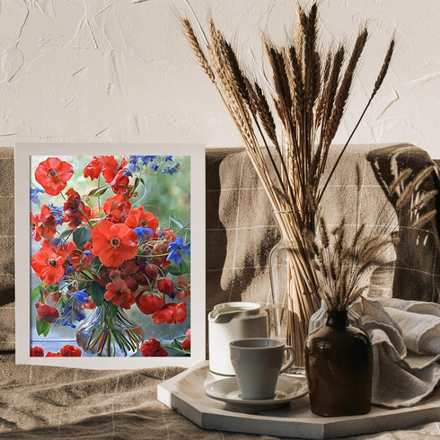 Posterizer 1 pcs-Valentine’s bouquet of your favorite flowers cute poster -2-Floral & Botanical Art-Romantic Art-Gift for Couples boyfriend girlfr...