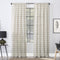 Clean Window Twill Stripe Anti-Dust Allergy/Pet Friendly Anti-Dust Sheer Curtain Panel, 52" x 84", Gray...