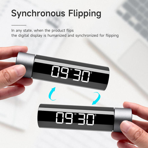 Aesthetic Timer, Rotating Knob Timer, Aesthetic Magnetic Kitchen Timer with LED Display, Count Up & Down, Pause and Resume, Ideal for Tasks, Work,...